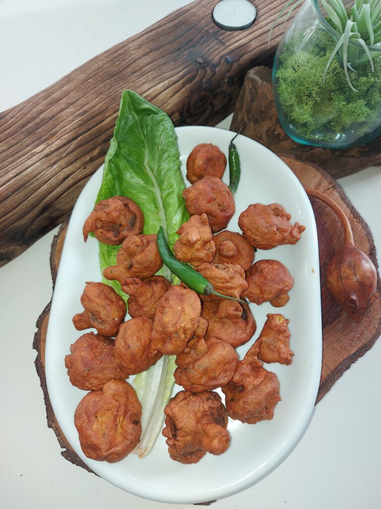 mushroom pakoras