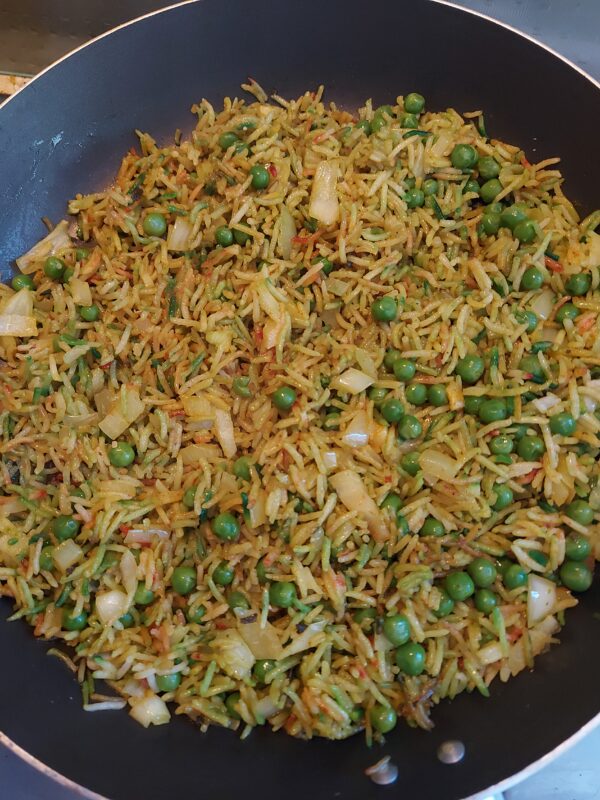 Peas Pilau Rice Recipe Card
