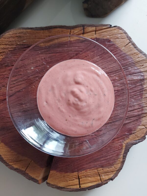 pink pakora dipping sauce